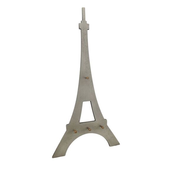 Eiffel Tower Shaped Decorative Wooden Wall Hook Hanging - Picture 1 of 3